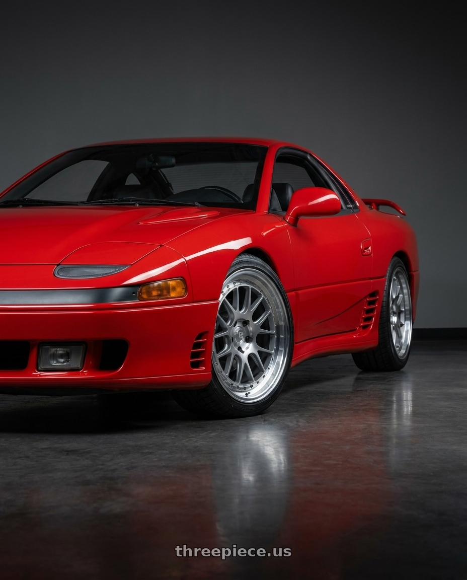 1993 Mitsubishi 3000gt vr4 with Aodhan DS06 5x114.3 18x8.5+35 Silver w/Machined Face wheels