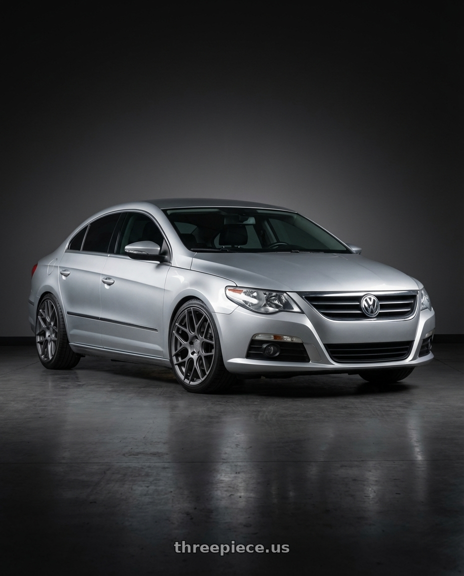 2015 Volkswagen CC with Aodhan AFF2 5x112 19x9.5+35 Matte Gray wheels