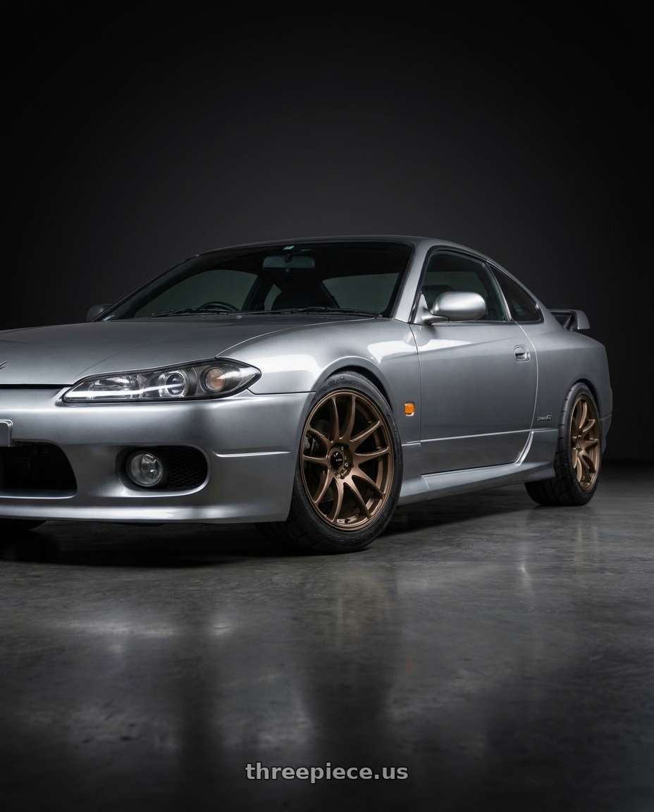 1999 Nissan Silvia s15 with Vors TR4 5x114.3 18x9.5 +22 Bronze wheels