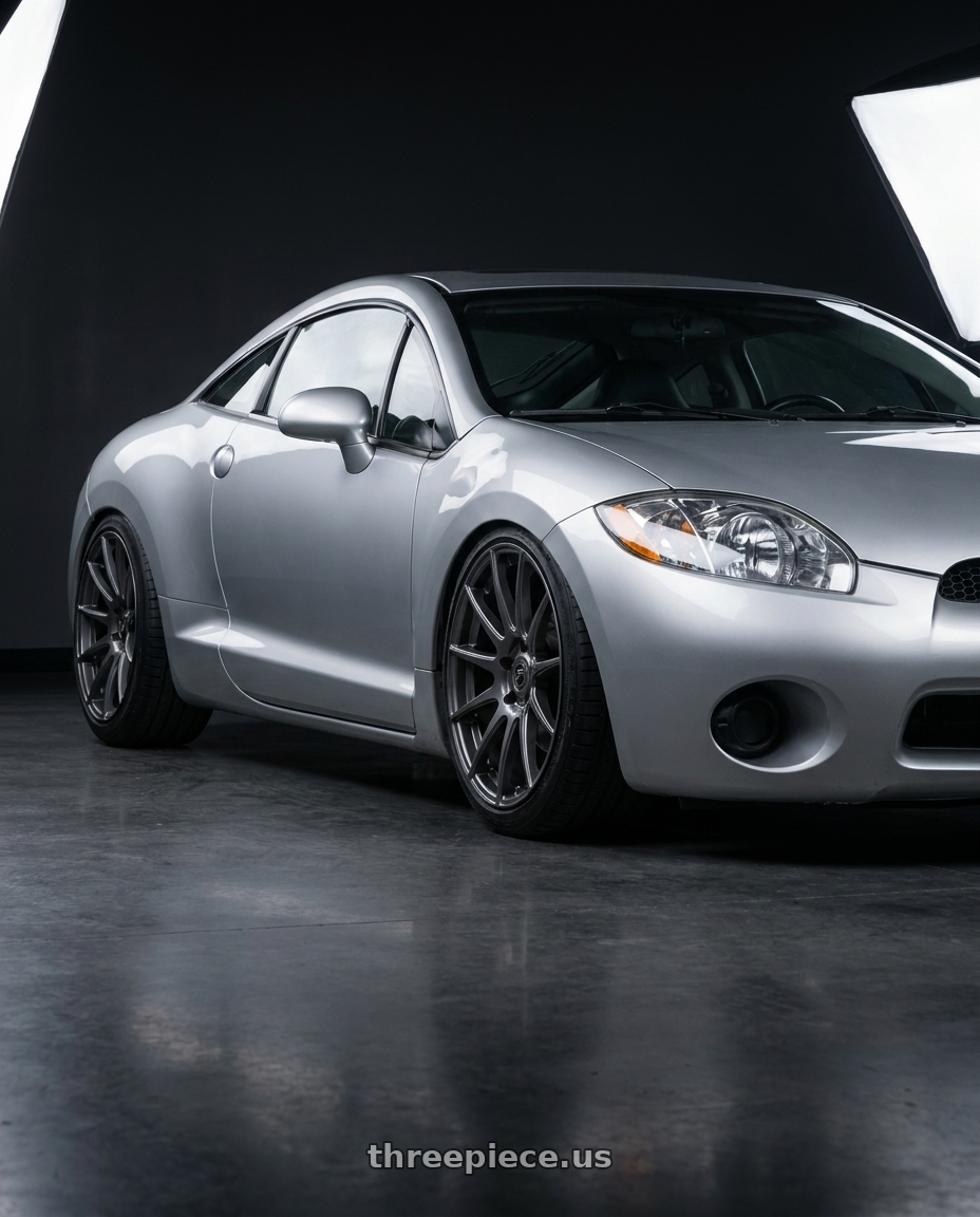 2010 Mitsubishi Eclipse with Forgestar CF10 5x114.3 19x10 +42 Gloss Anthracite wheels