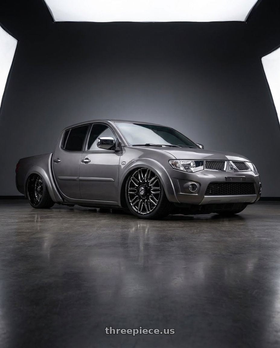 2014 mitsubishi l200 hpe chumbo with XF Dually XF-240 Dually 10x225 20x8.25 -202 Gloss Black & Milled wheels