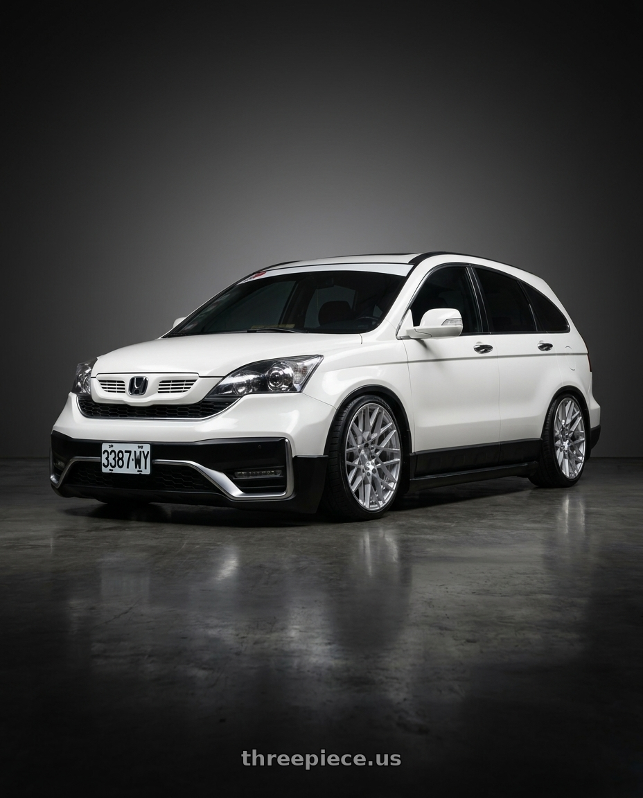 2009 HONDA CRV with Rotiform 1PC R110 BLQ 5X112 19X8.5 +45 GLOSS SILVER MACHINED wheels