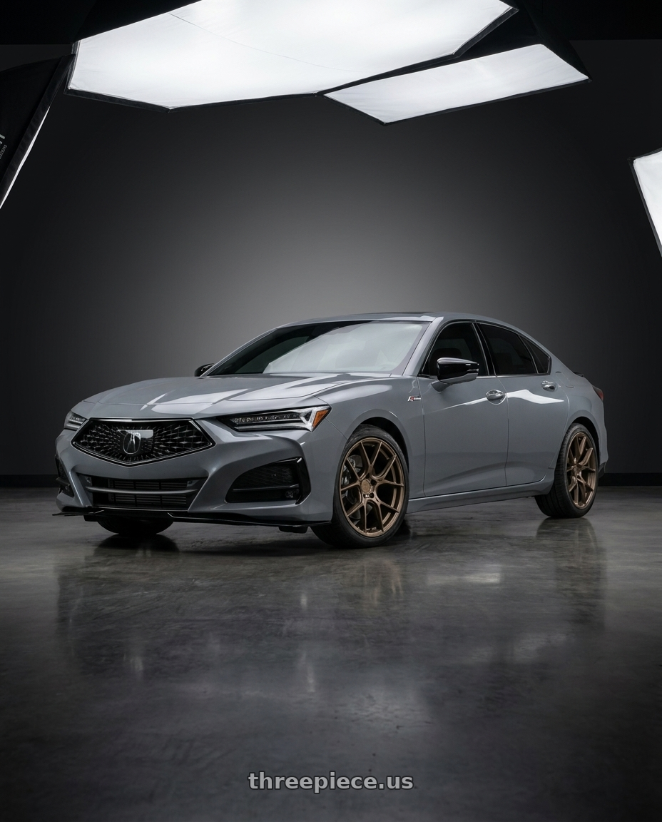 2025 Acura TLX ASPEC Space with Aodhan AH-11 5x120 18x8.5+35 Matte Bronze wheels