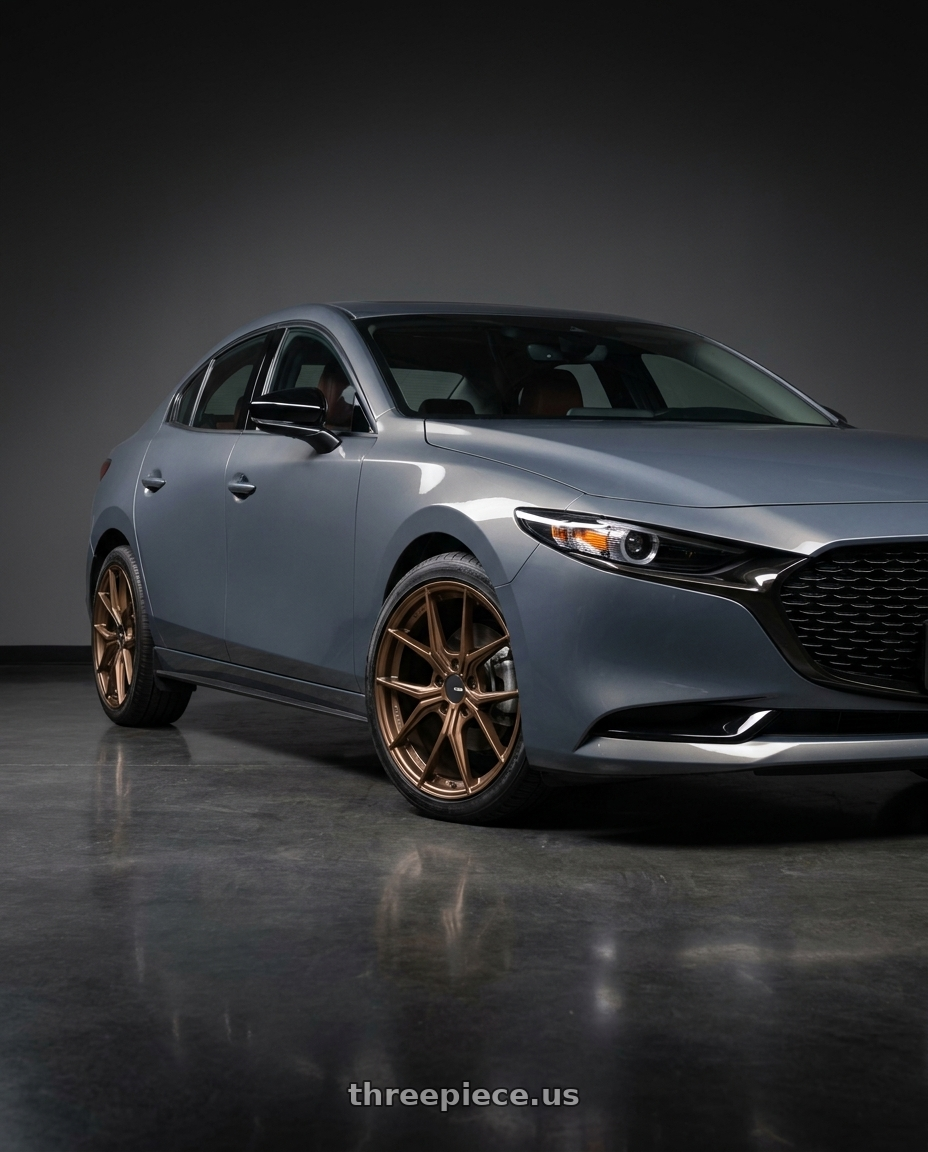 2024 MAZDA MAZDA3 CARBON TURBO with Enkei TSR-X 5x114.3 18x8.5+38 Gloss Bronze wheels