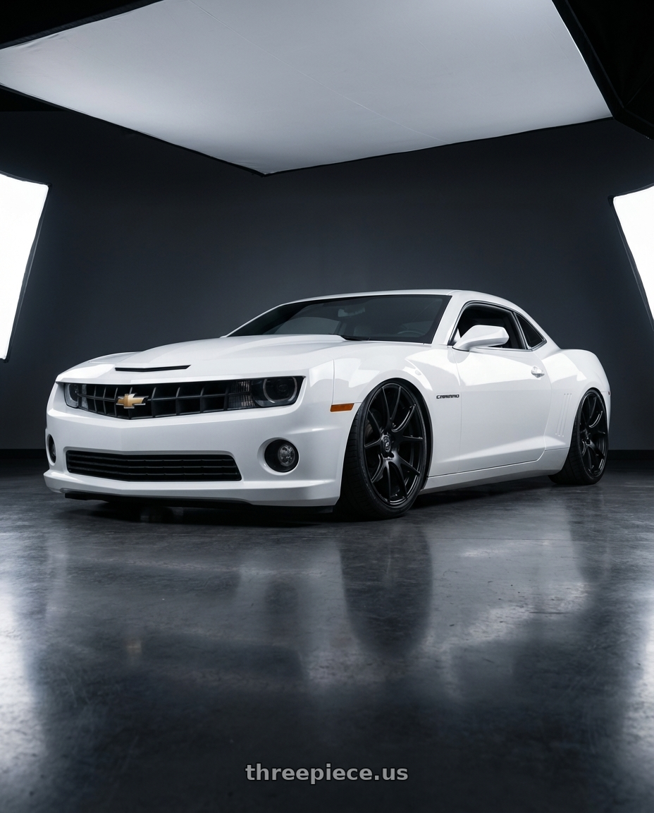 2014 Chevrolet Camaro 5th Gen with Forgestar CF5V 5x120 20x12 +52 Satin Black wheels
