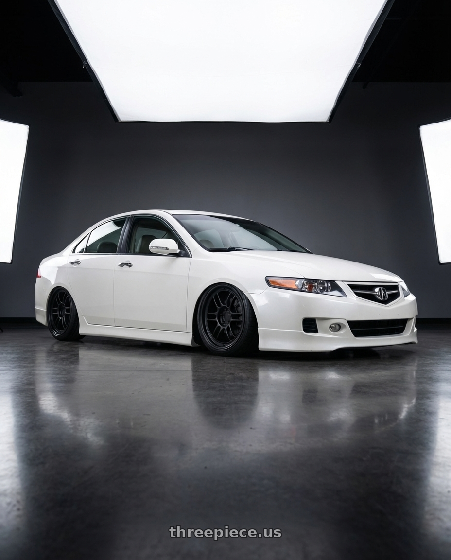 2005 Acura Tsx  with Enkei RPF1 5x114.3 18x8.5+30 Matte Black wheels