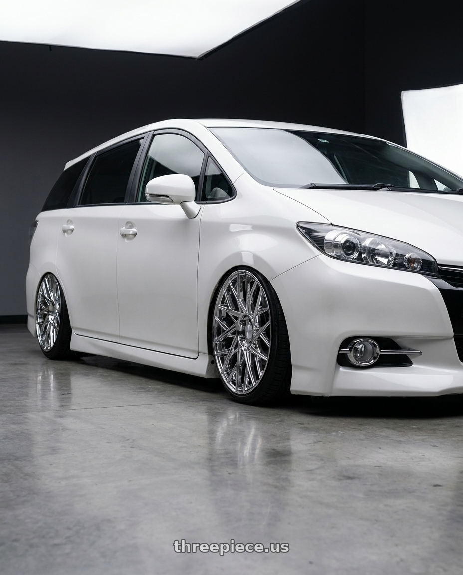 2016 Toyota Wish 2.0 with ECLIPSE 101 5X108 20x8.5 +38 CHROME wheels