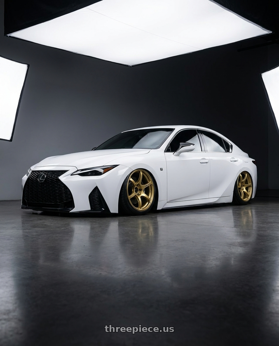 2018 Lexus IS 350 F Sport with Advan RGIII 5x114.3 19x10.5+15 Gold wheels