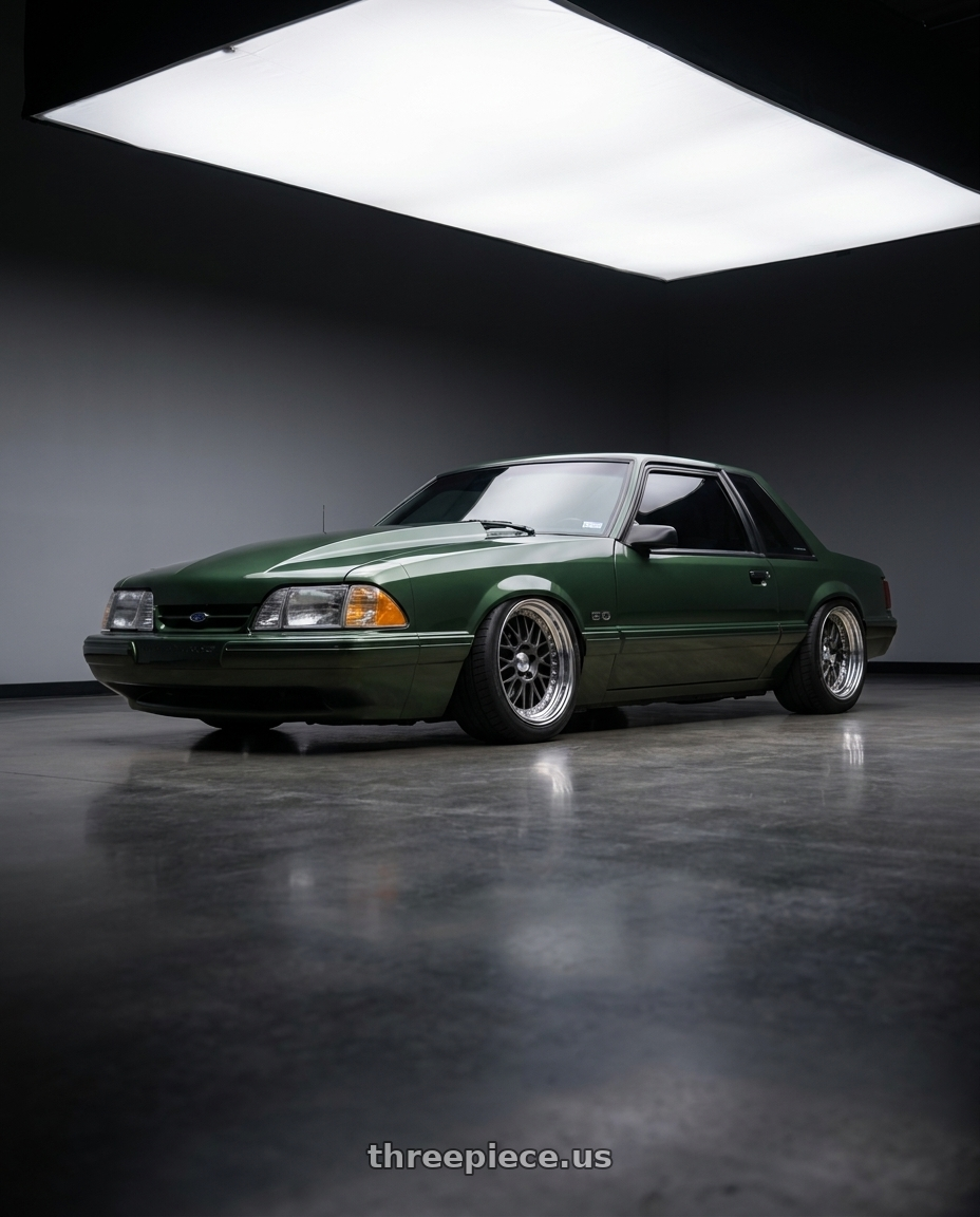 1990 ford mustang with Work Meister M1 3p 4x100 16x10.5+13 W Disk Matte Gunmetal wheels