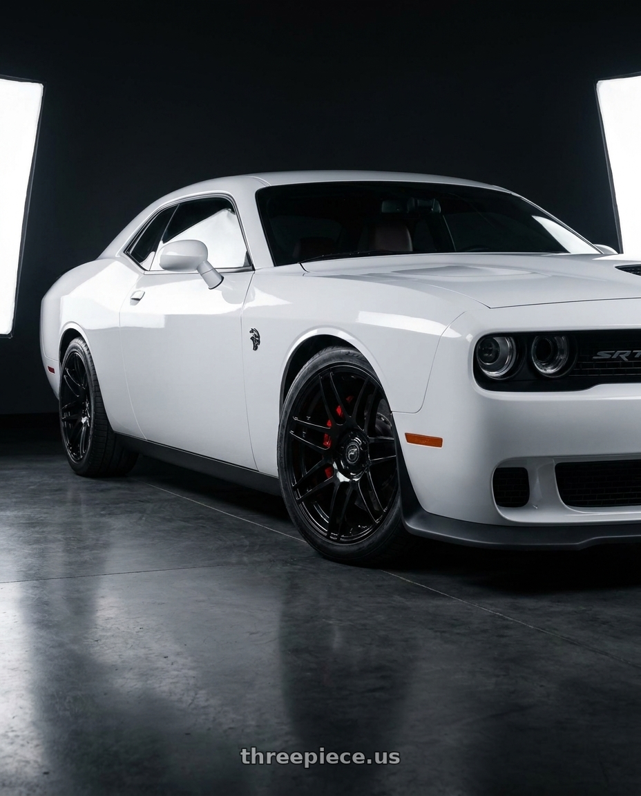 2021 Dodge Challenger R T with Forgestar F14 5x115 20x9.5 +20 Gloss Black wheels