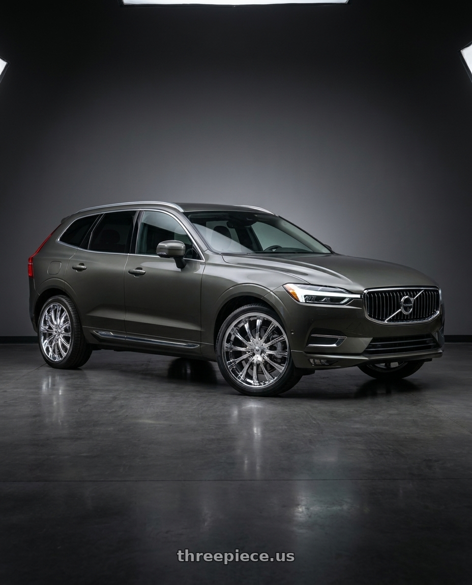 2022 volvo XC60 Inscription with Mazzi Hype 351 5x108/5x114.3 20x8.5+40 Chrome wheels