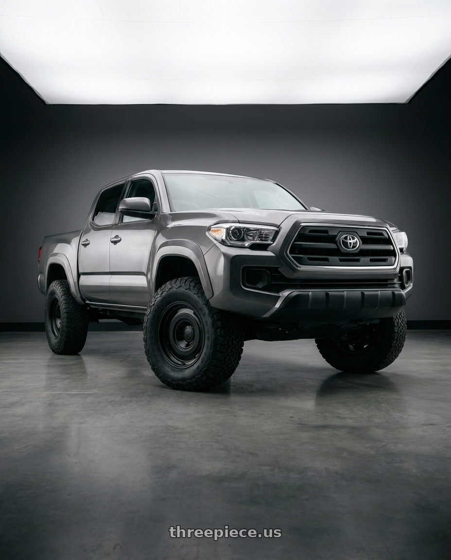 2016 Toyota tacoma with fifteen52 ANALOG HD 6x139.7 17x8.0 +25 ASPHALT BLACK (SATIN BLACK) wheels