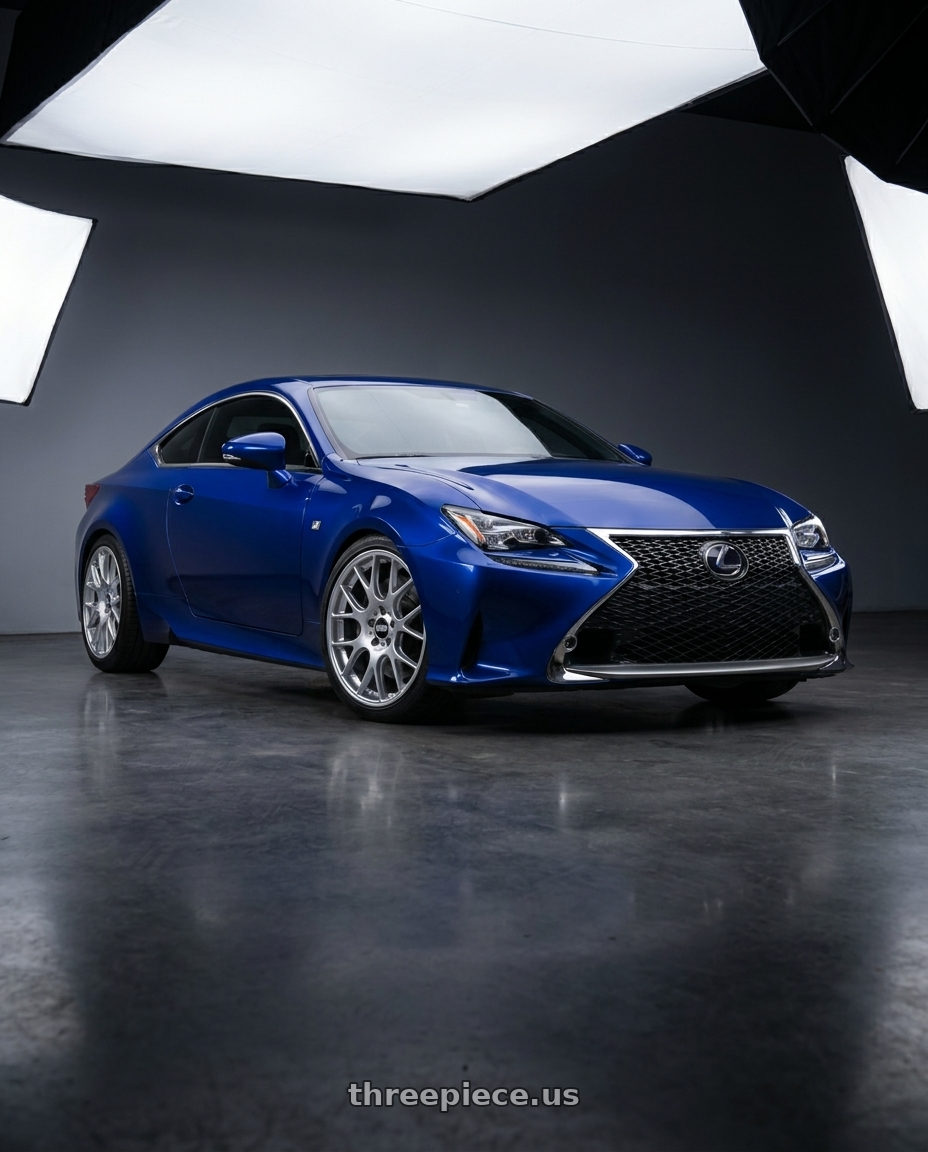 2015 lexus rc350 with BBS CH-R 5x112 18x8.5 +38 Brilliant Silver Polished Rim Protector wheels