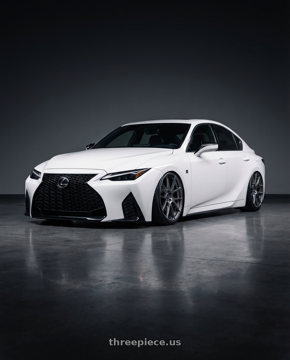 2024 Lexus IS 350 with Ssr Gtv04 5x114.3 19×8.5x8.5+38  METALLIC GRAY wheels