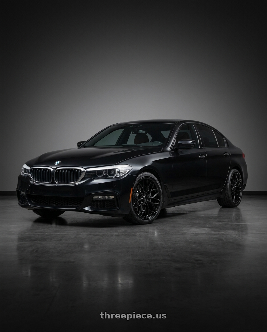 2018 bmw 530 i with DOLCE PERFORMANCE MAGARI 5x112 19x8.5 +28 Gloss Black wheels