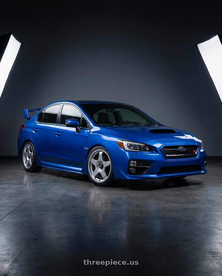 2013 Subaru WRX STI with fifteen52 CHICANE 5x114.3 / 5x100 18x8.5 +35 SPEED SILVER (GLOSS SILVER) wheels