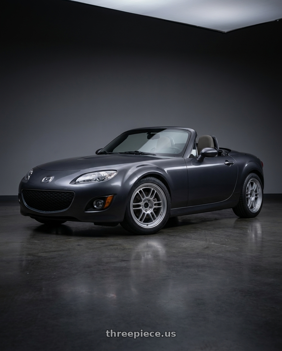 2014 Mazda MX-5 with Enkei RPF1 5x114.3 17x8+45 Silver wheels