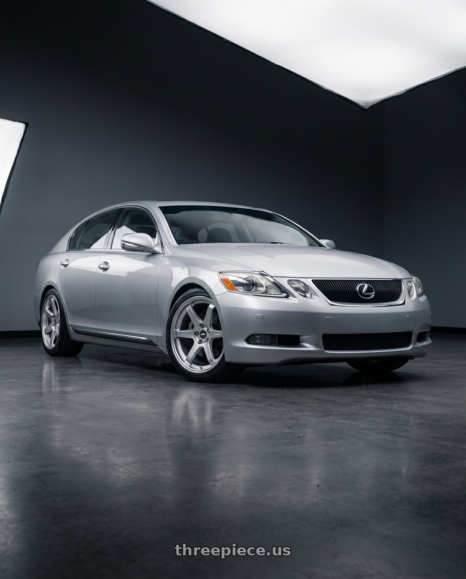 2006 Lexus GS430 with ESR Wheels APEX SERIES AP6 5x114.3 18x9.5 +22 Hyper Silver wheels