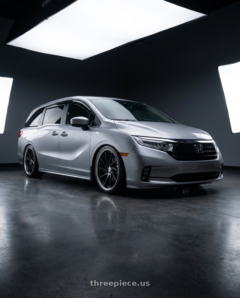 2024 Honda Odyssey with Work Gnosis Cvs 5x120 20x8+38 W Disk Matte Black wheels