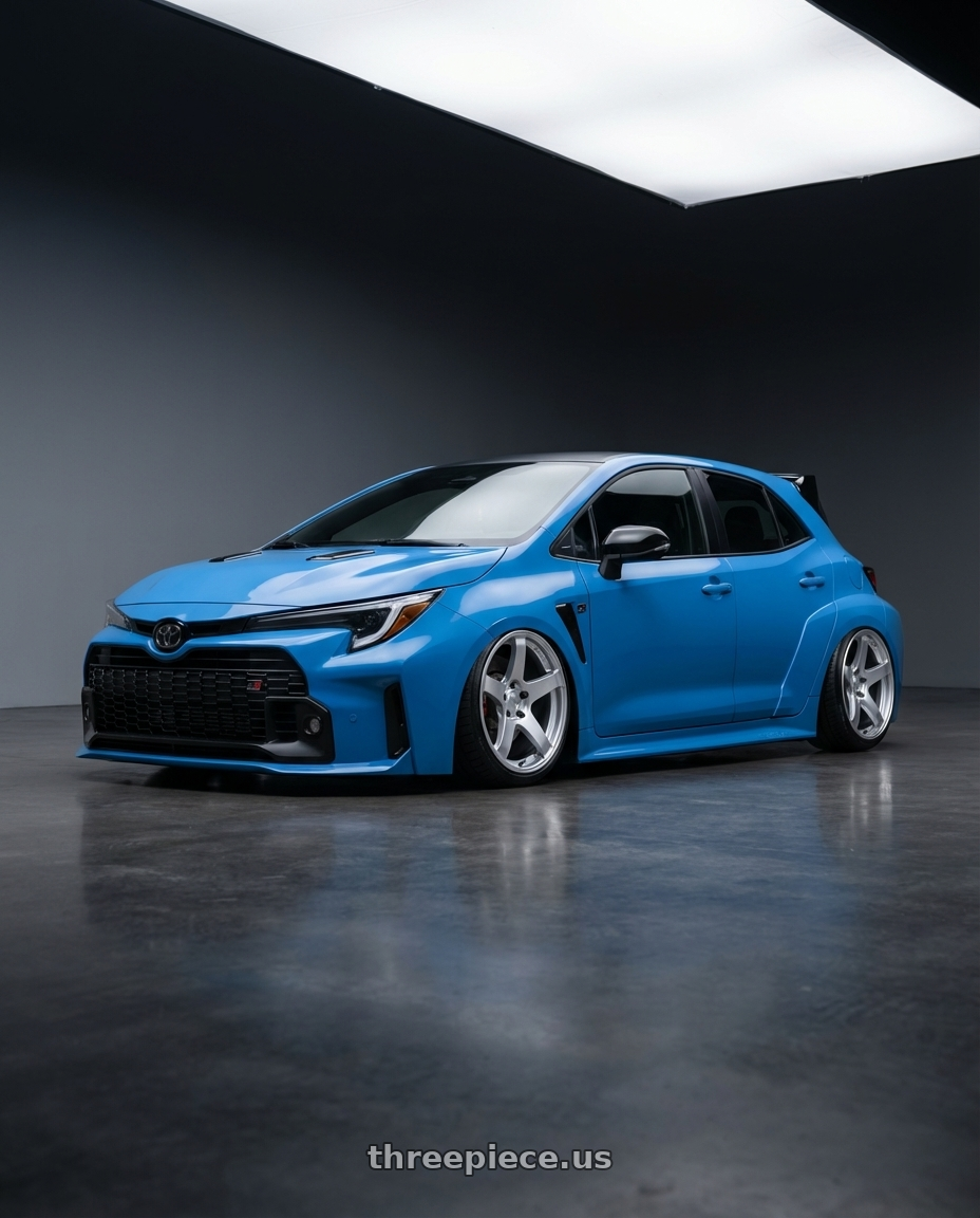 2024 Toyota GR Corolla with Ssr Gtv01 5x114.3 18x10.5+15  GLARE SILVER wheels