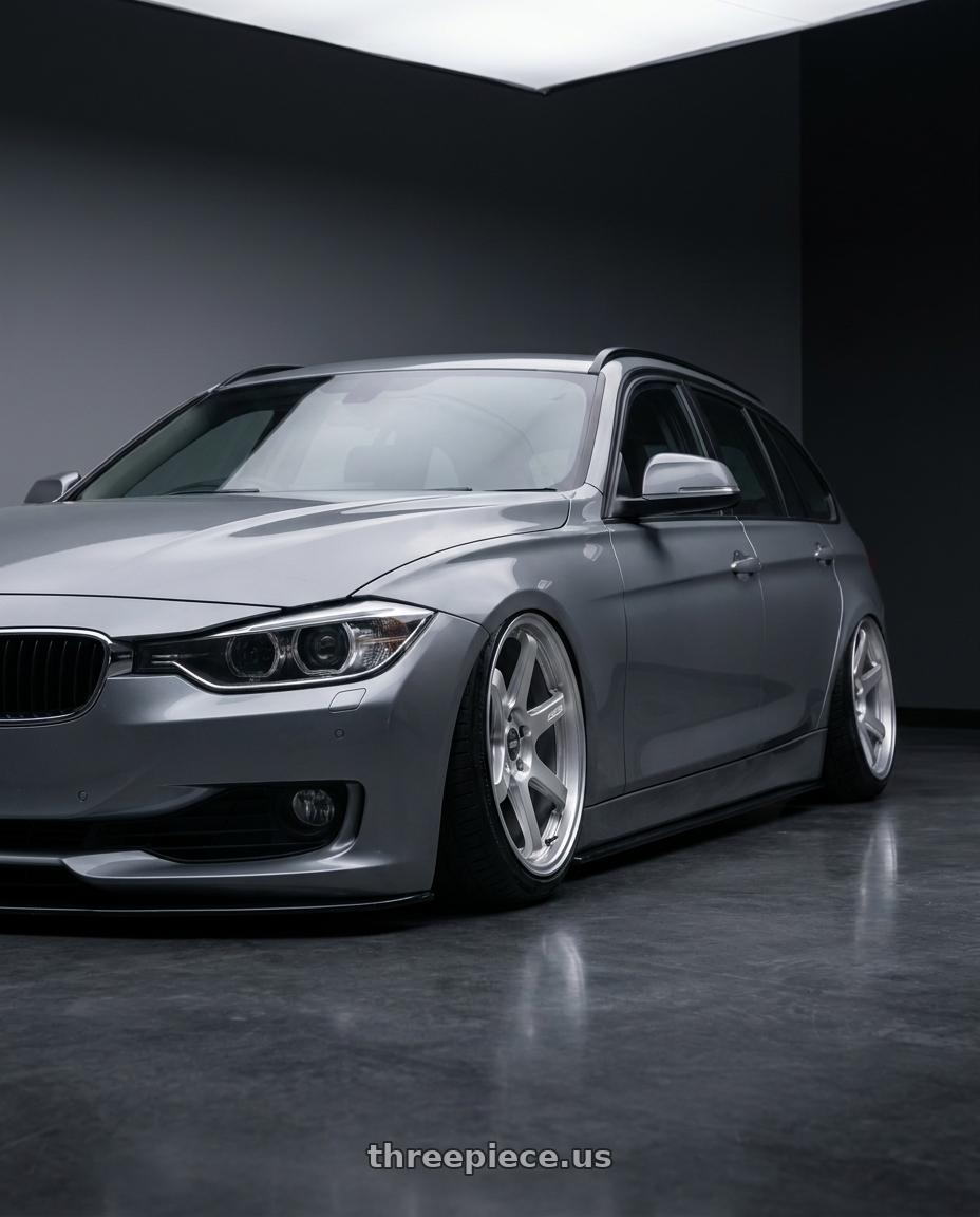 2016 BMW 3 Series F30 with ESR Wheels APEX SERIES AP6 5x120 19x9.5 +22 Hyper Silver wheels