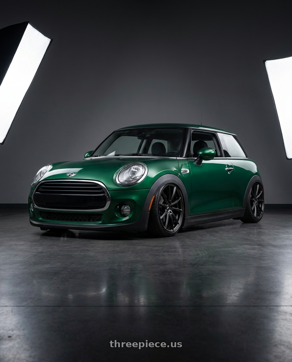 2018 Mini cooper f56 base model with Platinum 435SB Flux 5x114.3 17x8 +40 Satin Black w/ Satin Clear wheels