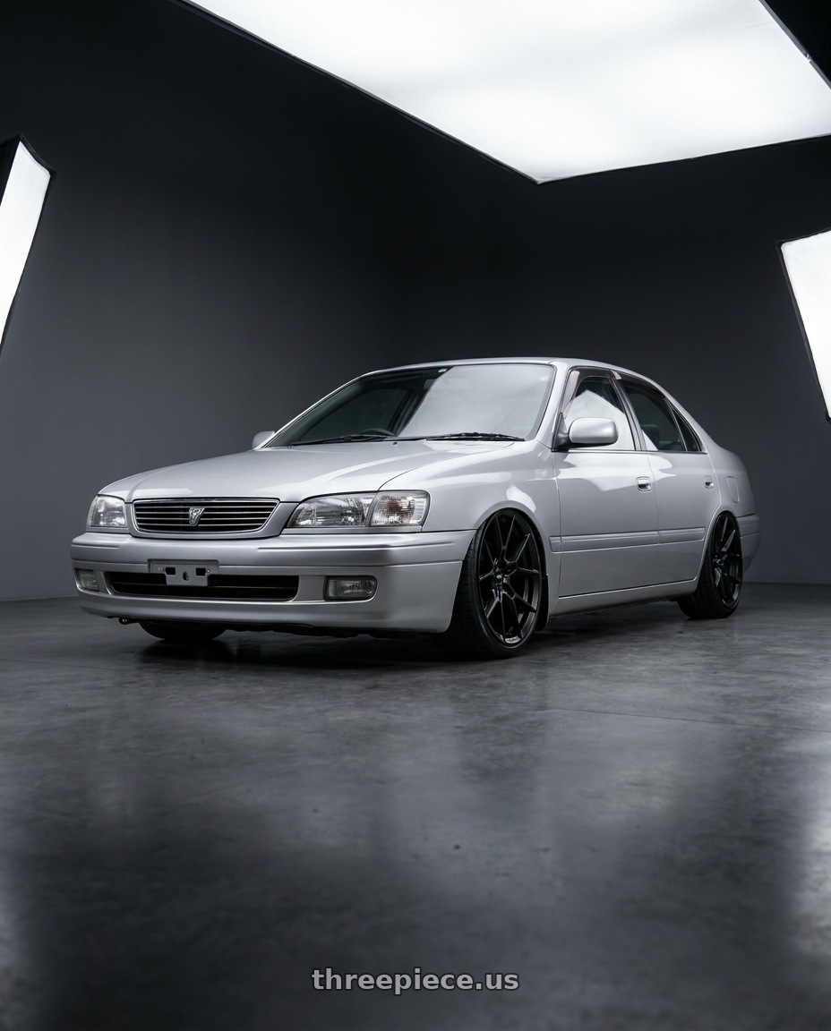 2000 Toyota corona premio 20 with Rotiform RC199 KPR 5X112 20x10.5 +35 SATIN BLACK wheels