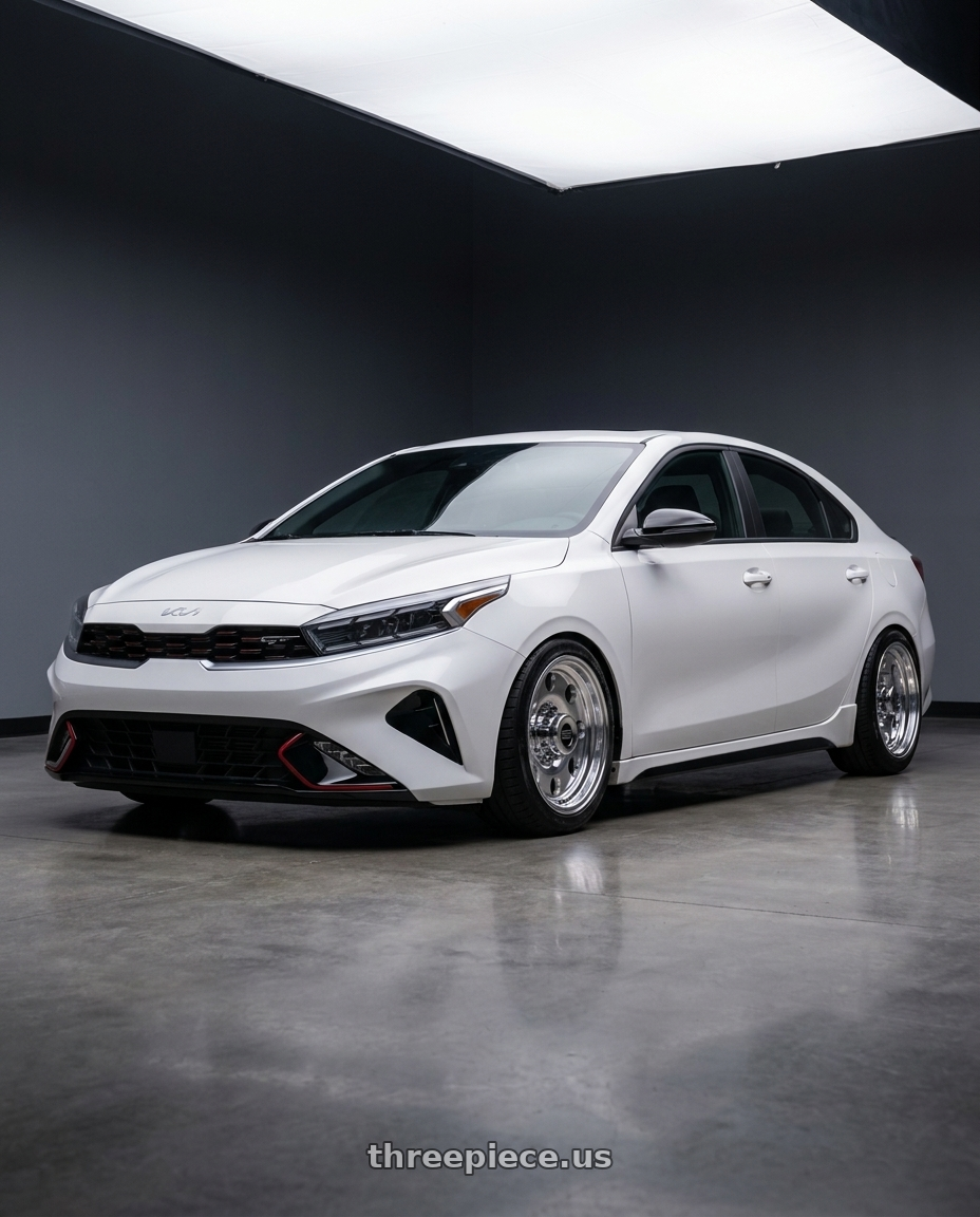 2023 Kia forte gt limited SWP with American Racing AR172 BAJA 5X114.3 15X10 -43 POLISHED wheels