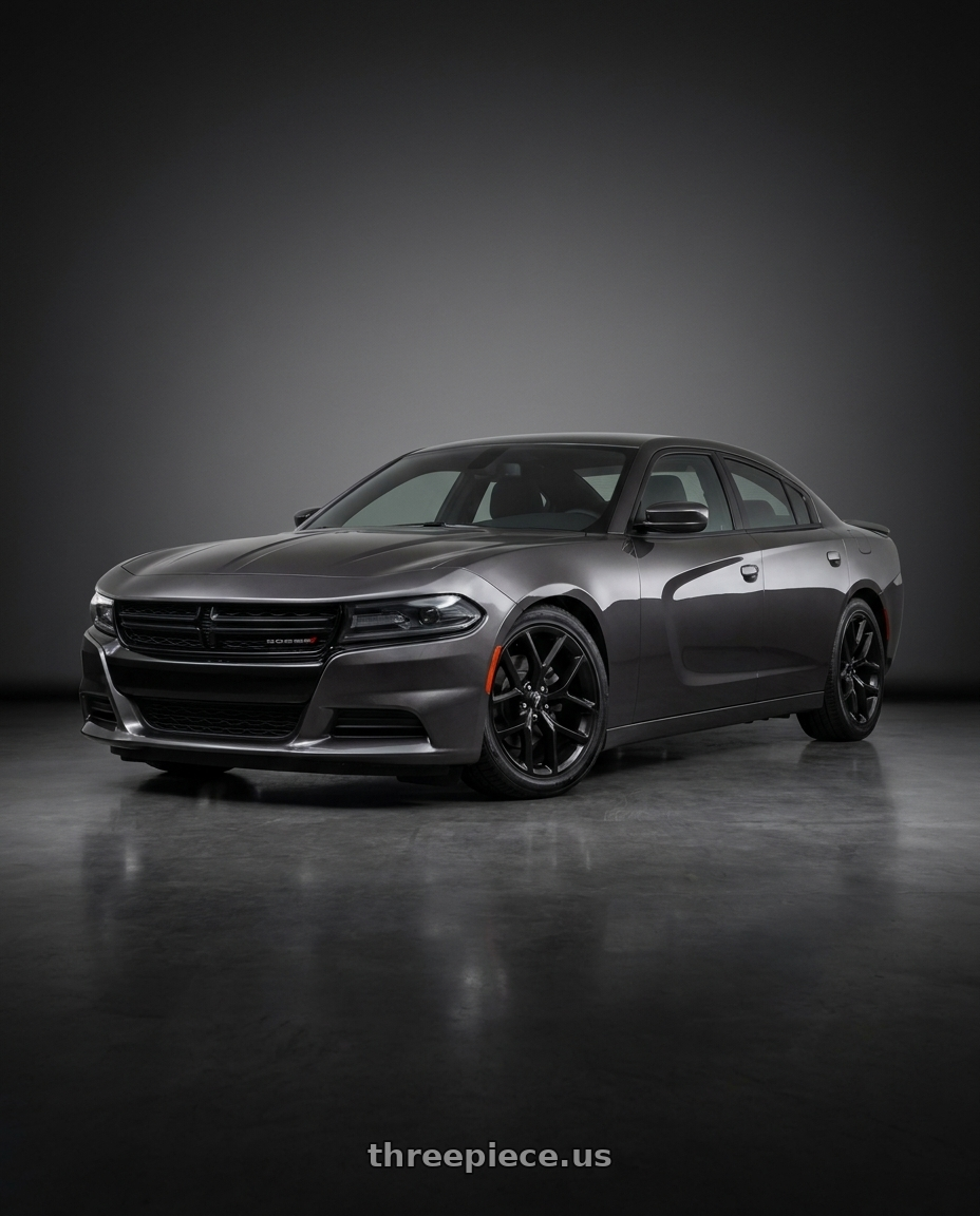 2021 Dodge Charger SXT with OE Wheels DG15 5x115 20x9+18 Satin Black wheels