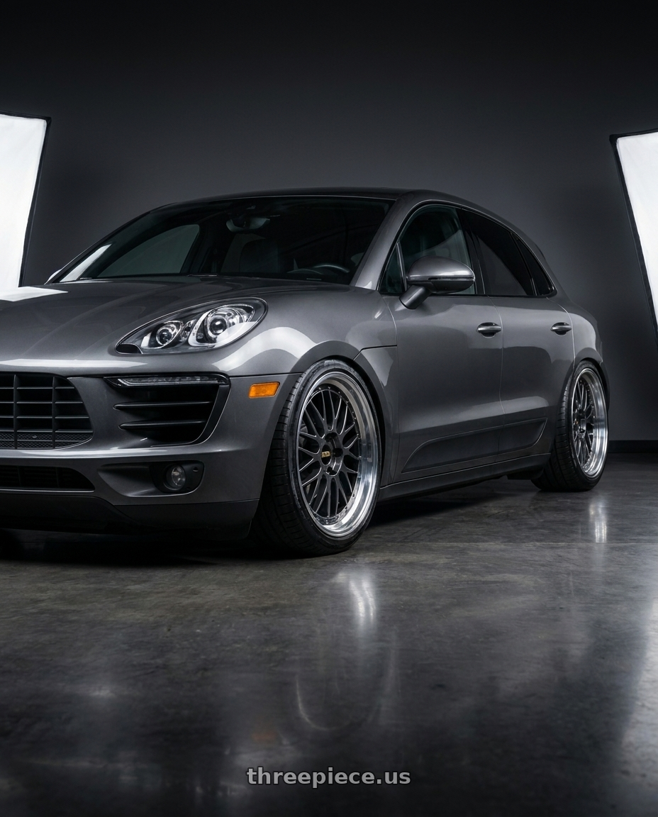 2018 Porsche macan s with BBS LM 5x112 21x9.0+22 Diamond Black wheels