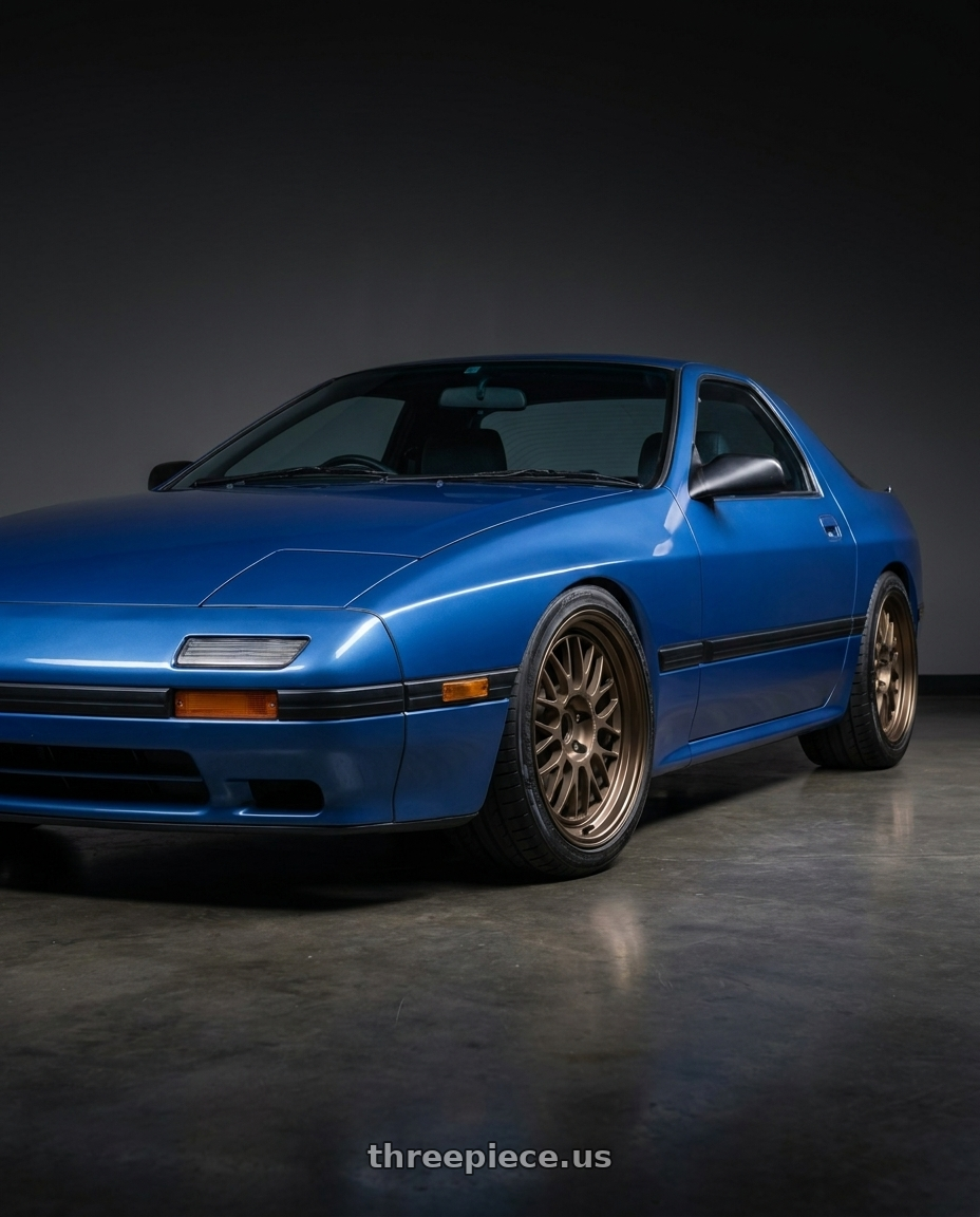 1991 Mazda Rx7 Fc3S with Volk Racing 21A 5x120 18X9+20  Bronze wheels