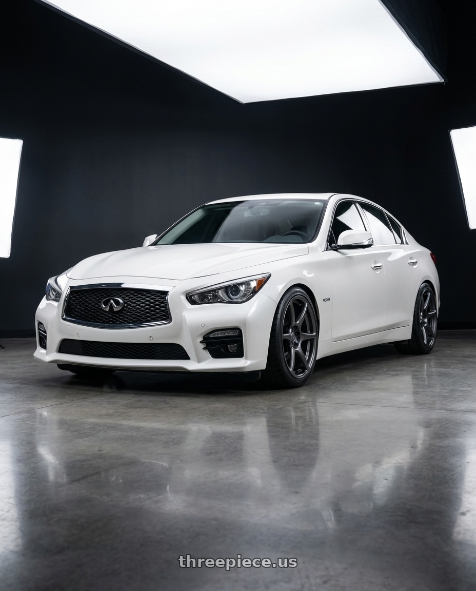 2020 Infiniti Q50 with Kansei K11G Tandem 5x114.3 19x10.5 12 Gunmetal wheels