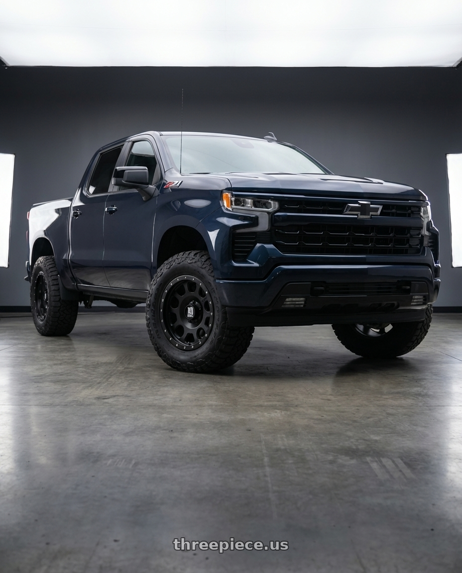 2023 Chevrolet Silverado 1500 with XD XD126 ENDURO PRO 6X139.7 20X10 -24 SATIN BLACK WITH REINFORCING RING wheels