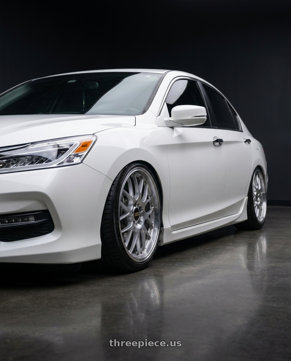 2016 Honda accord with BBS RS-GT 5x130 18x9.5+48 Diamond Silver wheels