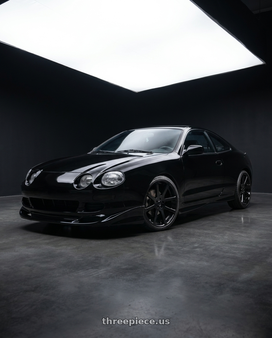 1994 Toyota Celica fitted with Strada OE Replica Srt10 5x139.7 24x10 +25 Gloss Black $531 wheels
