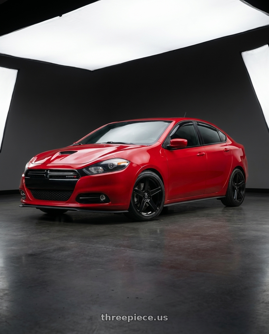 2014 dodge dart gt with V�xx MG5 5x110/5x115 18x8+40 Gloss Black wheels