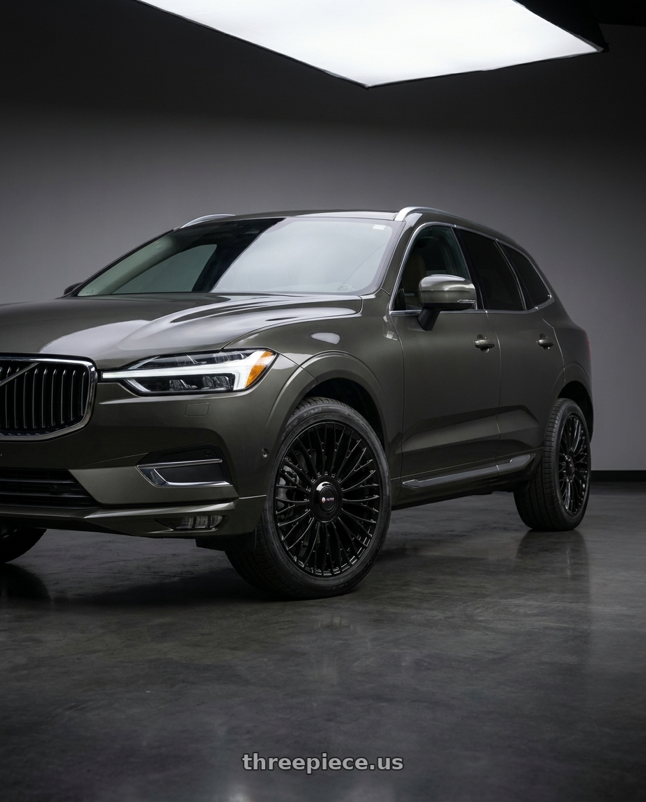 2022 volvo XC60 Inscription with Vors LT95 5x108  20x8.5 +35 Gloss Black wheels