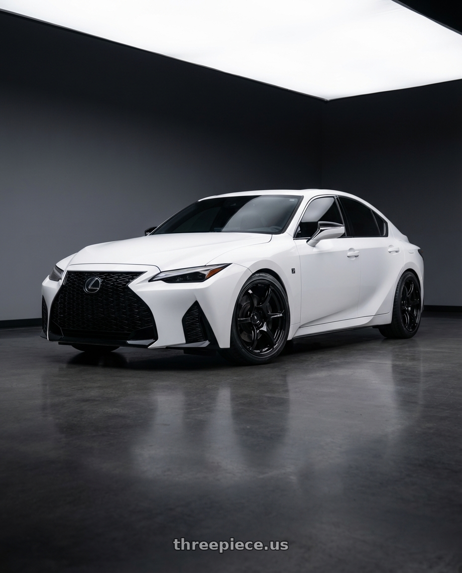 2024 Lexus IS 350 with Advan RGIII 5x114.3 19x10.5+25 Gloss Black wheels