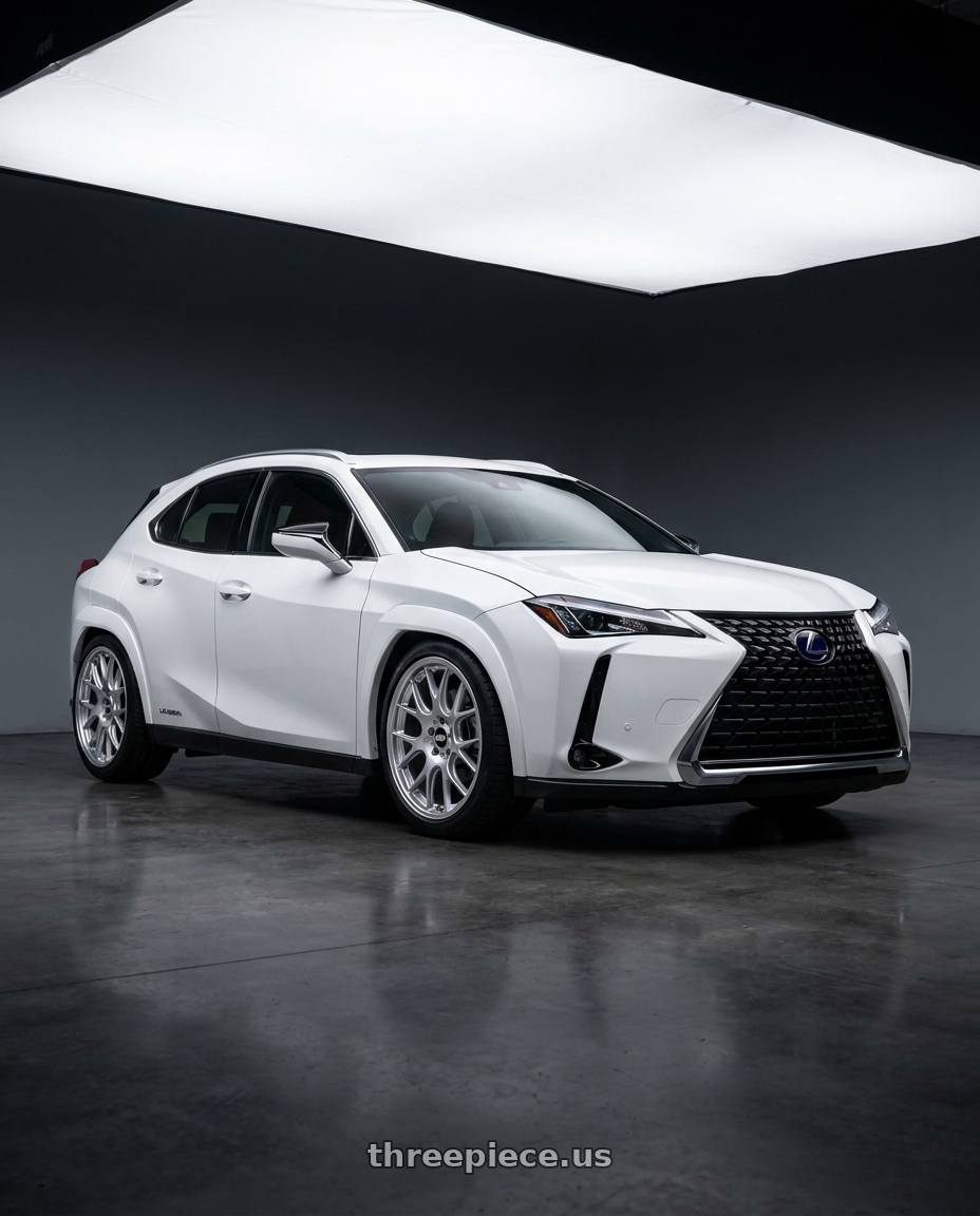 2025 Lexus UX300H with BBS CH-R 5x114.3 19x8 +38 Brilliant Silver Polished Rim Protector wheels