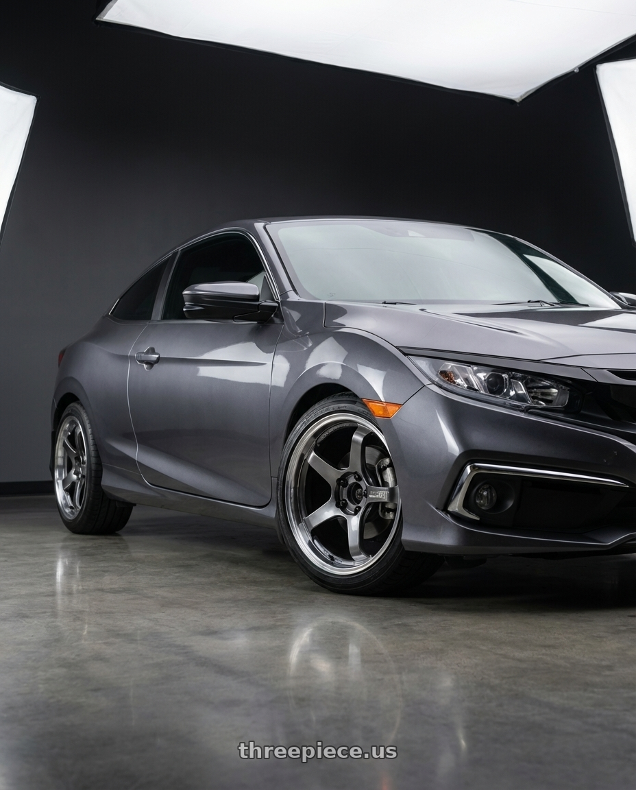 2019 honda civic coupe with Advan Racing GT BEYOND 5x114.3 18x9.5 +38 MACHINING & HYPER PLATINUM BLACK wheels