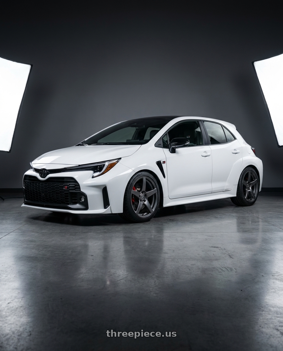 2024 Toyota GR Corolla with Forgestar CF5 5x114.3 18x10 +42 Gloss Anthracite wheels