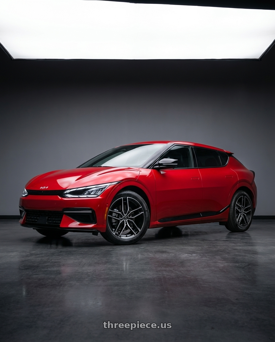 2024 kia ev6 with Platinum 464U Lotus 5x114.3 20x8.5 +40 Gloss Black w/Diamond Cut Face wheels