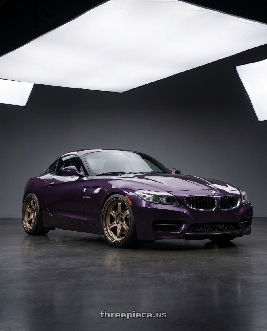 2011 bmw z4 with Volk Racing 21C 5x120 18x9.5 +20 BRONZE wheels