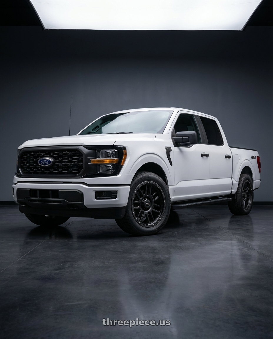 2025 Ford f150 sxt  with Vision Off-Road 111 Nemesis 5x139.7 20x9+12 Matte Black wheels