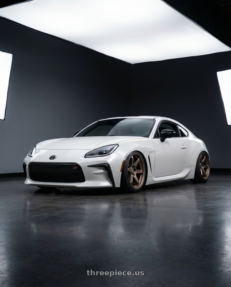 2016 Scion FR-S with ESR Wheels APEX SERIES AP6 5x100 18x9.5 +35 Matte Bronze wheels