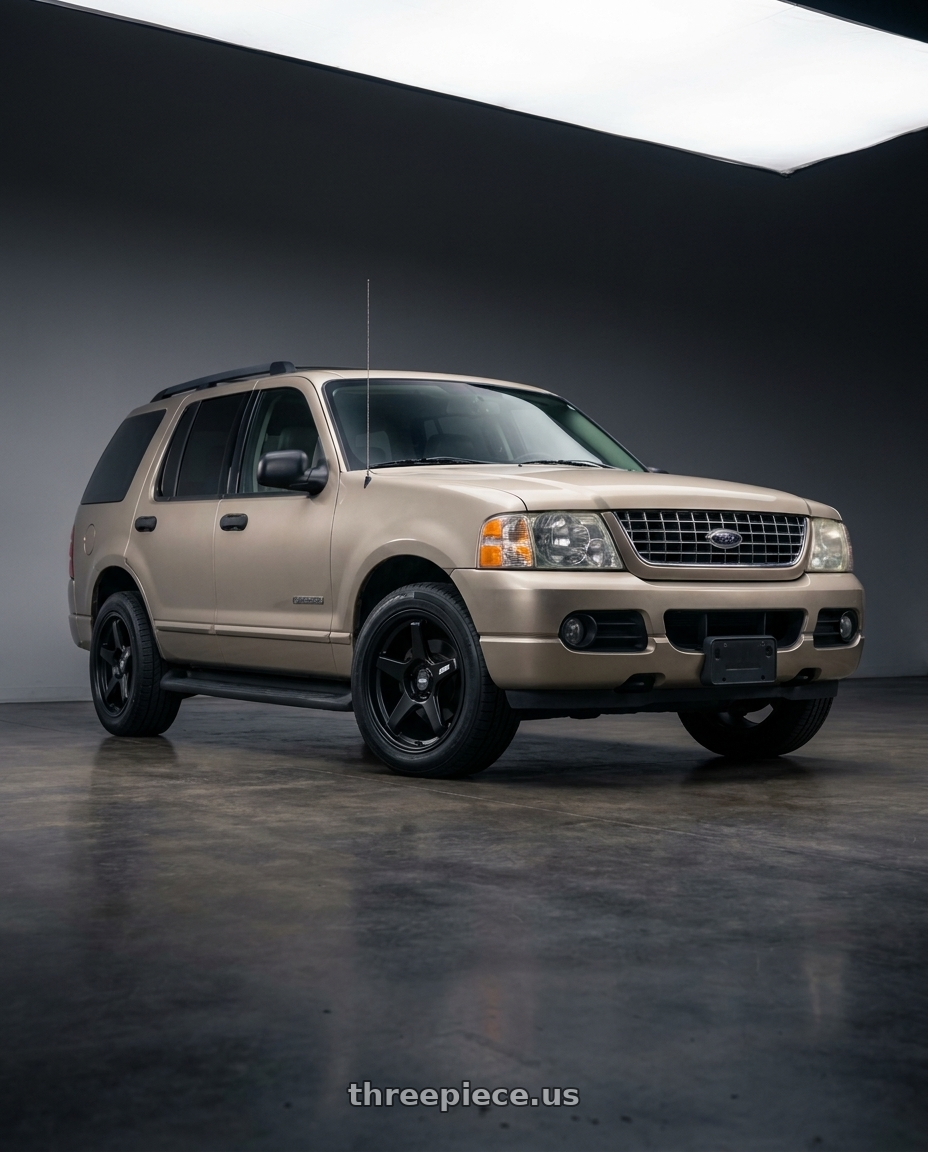 2004 ford explorer xlt 4x4 with ESR Wheels APX5C 5x114.3 18x8.5 +30 Matte Black wheels