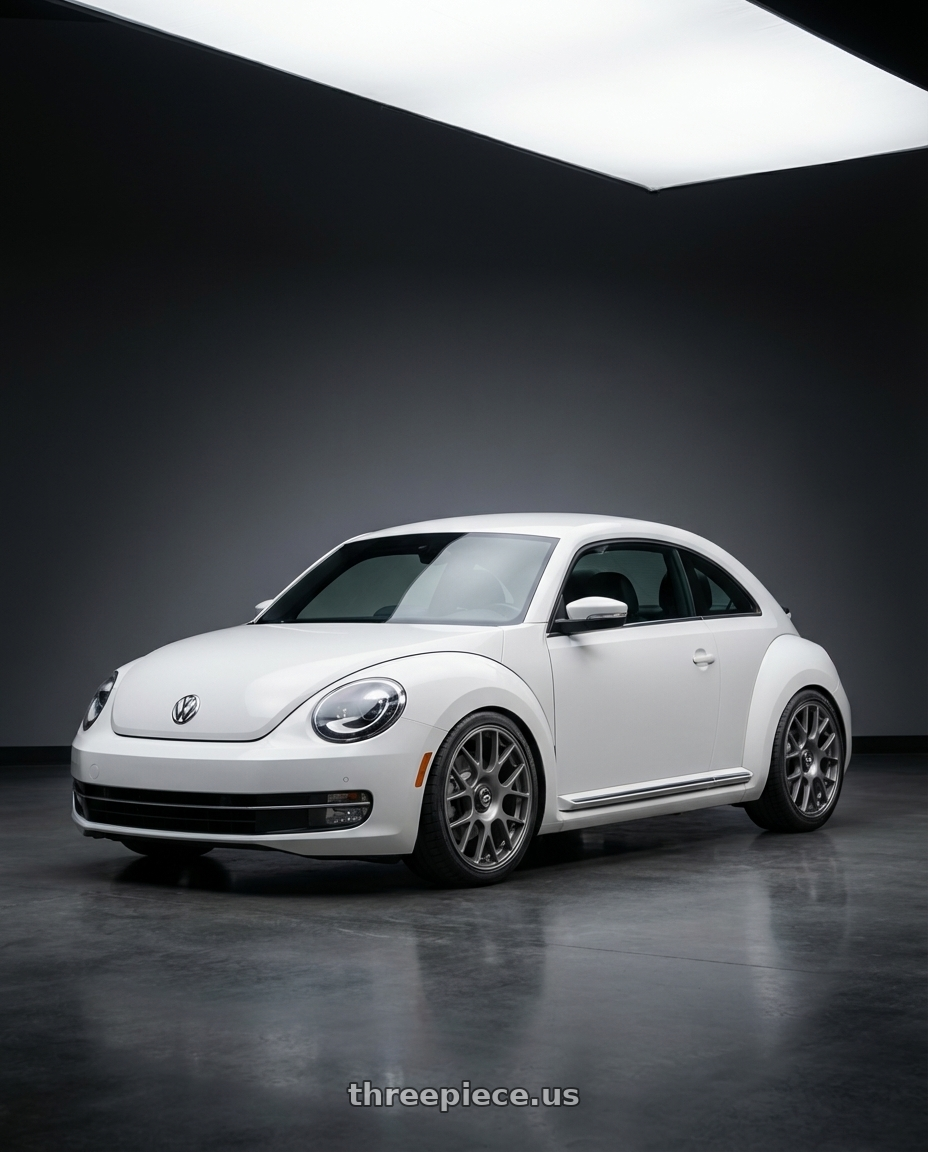 2016 Volkswagen Beetle Turbo with fifteen52 APEX 5x112 / 5x120 18x8.5 +35 FROSTED GRAPHITE (SATIN GREY) wheels