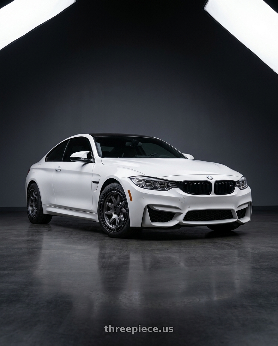 2018 bmw m4c with Black Rhino CALICO 5X127 17X8.5 +34 MATTE GUNMETAL W/ MATTE BLACK LIP wheels