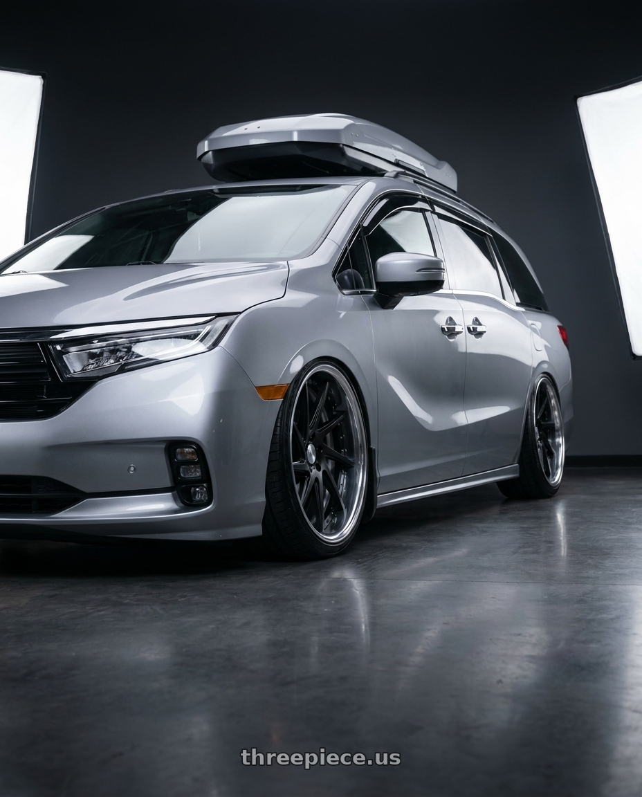 2024 Honda Odyssey with Work Gnosis Cvs 5x120 20x8+38 W Disk Matte Black wheels