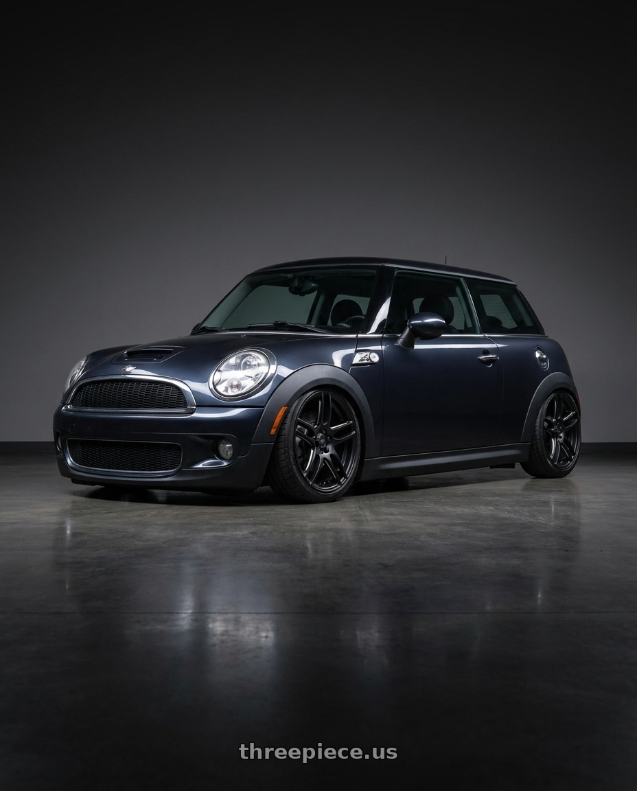 2010 Mini Cooper S R56 with Niche 1PC M106 NR6 4X100/4X108 17X7.5 +45 MATTE BLACK MILLED wheels